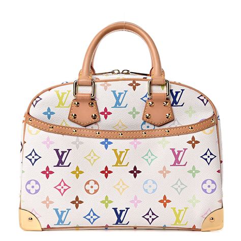 LOUIS VUITTON Monogram Multicolor Trouville White